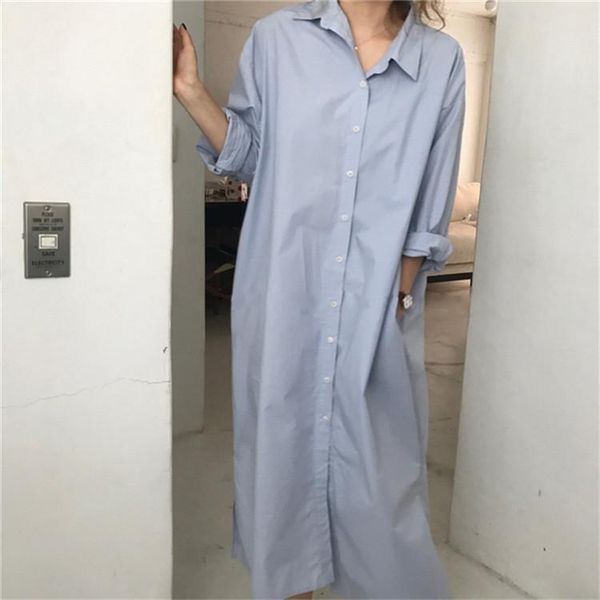 women's blouses & shirts office lady solid loose all match full split turn down collar long women blouse, White
women's blouses & shirts office lady solid loose all match full split turn down collar long women blouse, White