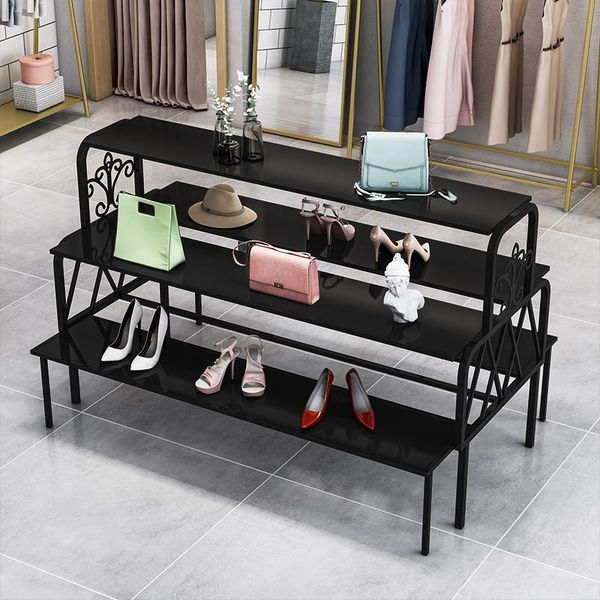 hooks & rails shoe shelf store in the island cabinet display rack clothing running table multi-layer bag
hooks & rails shoe shelf store in the island cabinet display rack clothing running table multi-layer bag