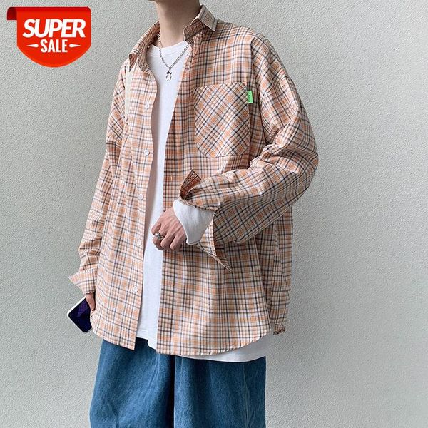 hong kong style small fresh color plaid shirt men and women loose refreshing #kz7f, White;black
hong kong style small fresh color plaid shirt men and women loose refreshing #kz7f, White;black