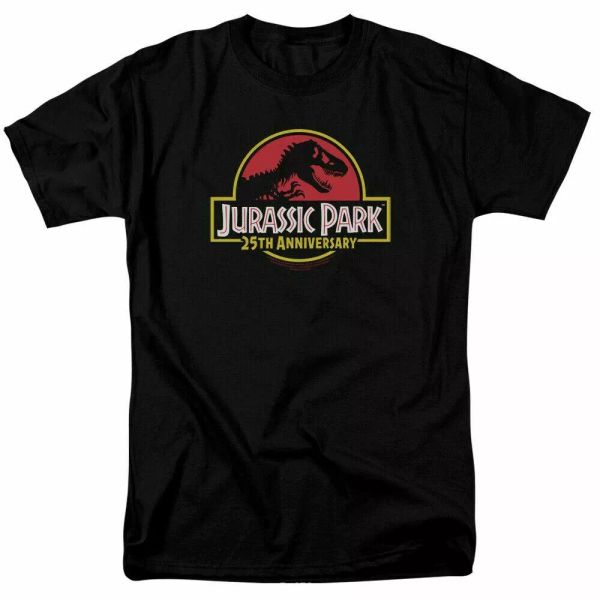 jurassic park 25th anniversary logo t shirt mens licensed dinosaur movie black, White;black
jurassic park 25th anniversary logo t shirt mens licensed dinosaur movie black, White;black