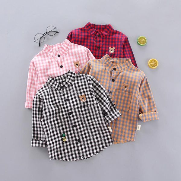 spring autumn kids baby boys clothes cotton child boy plaid print shirts clothing children casual, White;black
spring autumn kids baby boys clothes cotton child boy plaid print shirts clothing children casual, White;black