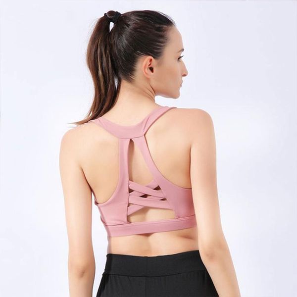 gym clothing fall and winter american back running vest european fitness yoga underwear gathered sports bra, White;black
gym clothing fall and winter american back running vest european fitness yoga underwear gathered sports bra, White;black