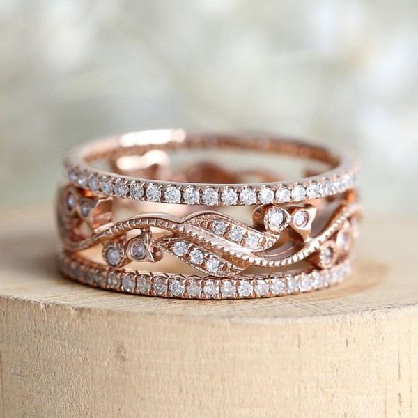 wedding rings classic female white bridal ring fashion rose gold color three in one women engagement party valentine's day gifts, Slivery;golden
wedding rings classic female white bridal ring fashion rose gold color three in one women engagement party valentine's day gifts, Slivery;golden