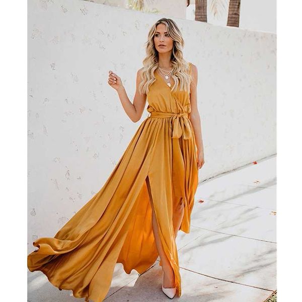 casual dresses ladies long skirt summer style bohemian solid color v-neck sleeveless high slit large swing dress party, Black;gray
casual dresses ladies long skirt summer style bohemian solid color v-neck sleeveless high slit large swing dress party, Black;gray