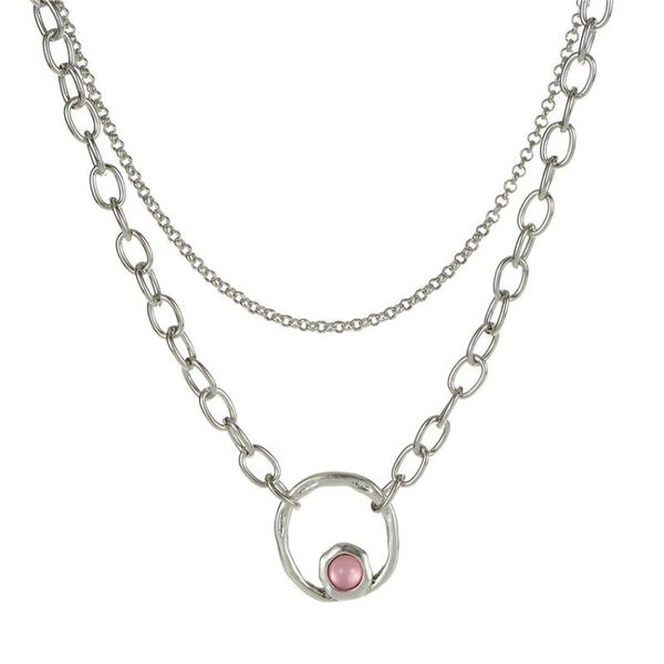 sandrine creative accessory sweet candy beads short necklace for women metal circle charm christmas gift chains, Silver
sandrine creative accessory sweet candy beads short necklace for women metal circle charm christmas gift chains, Silver
