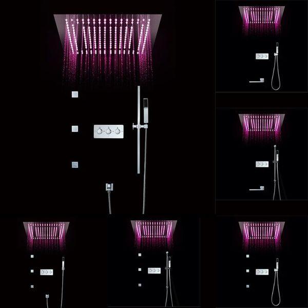 ceiling embedded led shower head set 64 color with 16 inch square two function 3 body jets and hand bathroom sets
ceiling embedded led shower head set 64 color with 16 inch square two function 3 body jets and hand bathroom sets
