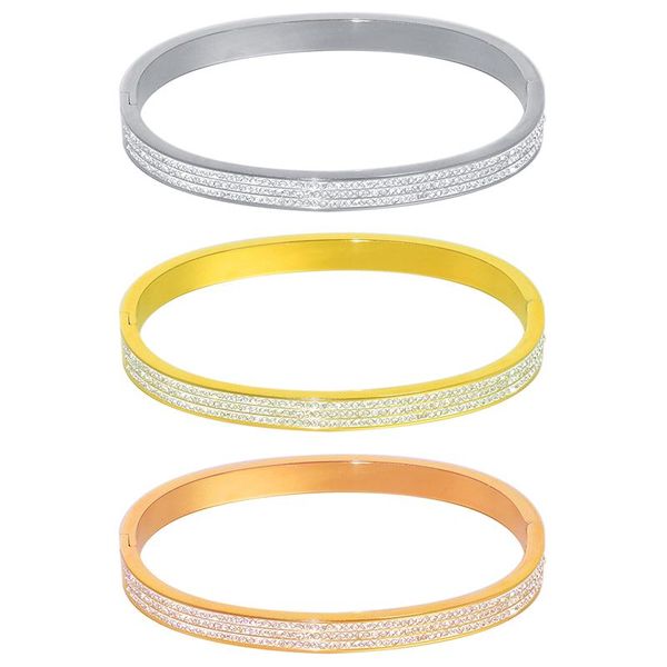bangle three row of full drills crystal stone luxury fashion punk hard bracelet for women stainless steel customized bangles jewelry, Black
bangle three row of full drills crystal stone luxury fashion punk hard bracelet for women stainless steel customized bangles jewelry, Black
