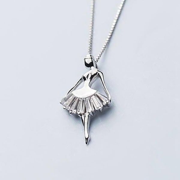 pendant necklaces exquisite fashion korean jewelry temperament ballerina girl crystal, Silver
pendant necklaces exquisite fashion korean jewelry temperament ballerina girl crystal, Silver