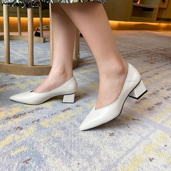dress shoes women's med heel pumps casual black beige pointed toe spring genuine leather szie 40 woman
dress shoes women's med heel pumps casual black beige pointed toe spring genuine leather szie 40 woman