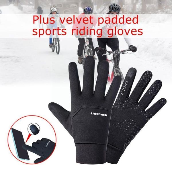 cycling gloves a pair of thickened for in autumn and outdoor waterproof full-wrapped winter plus sports ve u4t0, Black
cycling gloves a pair of thickened for in autumn and outdoor waterproof full-wrapped winter plus sports ve u4t0, Black