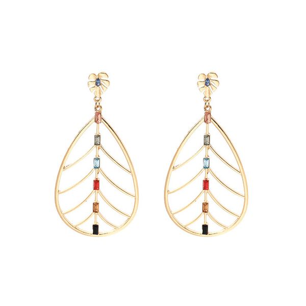 dangle & chandelier creative gold color hollow large leaf drop earrings for women trend colorful rhinestone statement earrings wholesale jew, Silver
dangle & chandelier creative gold color hollow large leaf drop earrings for women trend colorful rhinestone statement earrings wholesale jew, Silver