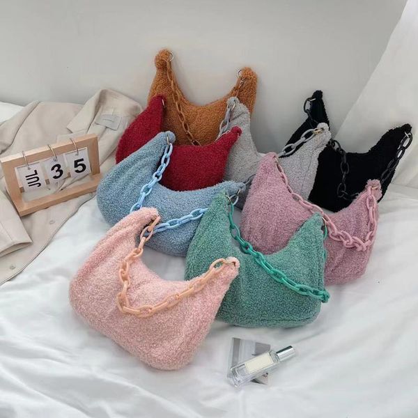 evening bags fashion women curly plush pure color hobo shoulder underarm bag casual ladies autumn winter acrylic chain large capacity handba
evening bags fashion women curly plush pure color hobo shoulder underarm bag casual ladies autumn winter acrylic chain large capacity handba