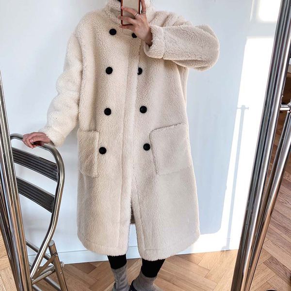 women's jackets winter vintage women lambswool coat long sleeve thick warm loose casual jacket double breasted chic overcoat c7np, Black;brown
women's jackets winter vintage women lambswool coat long sleeve thick warm loose casual jacket double breasted chic overcoat c7np, Black;brown