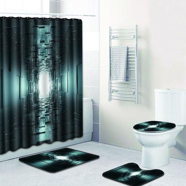 toilet seat covers shower curtain bathroom non slip floor mat combination four piece set of creative 3d printing lattice household carpet 
toilet seat covers shower curtain bathroom non slip floor mat combination four piece set of creative 3d printing lattice household carpet