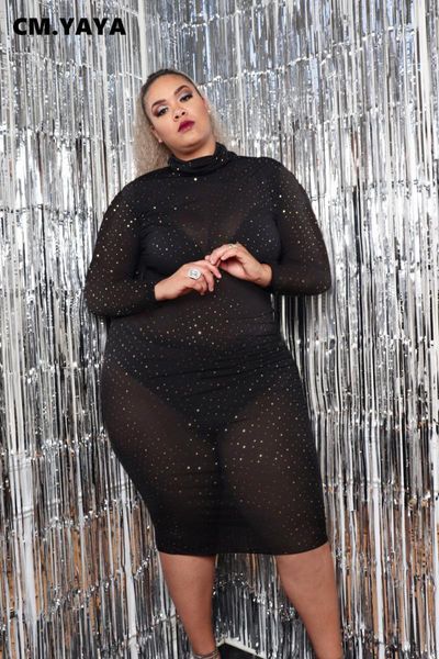 casual dresses cm.yaya autumn winter mesh see though rhinstones women long sleeve midi bodycon dress club party plus size xl-5xl, Black;gray
casual dresses cm.yaya autumn winter mesh see though rhinstones women long sleeve midi bodycon dress club party plus size xl-5xl, Black;gray
