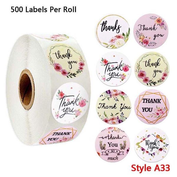gift wrap 500pcs 4 or 8 designs floral thank you stickers handmade scrapbooking seal label q1qc
gift wrap 500pcs 4 or 8 designs floral thank you stickers handmade scrapbooking seal label q1qc