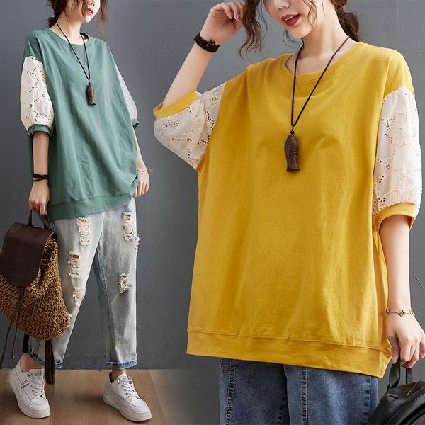 women's t-shirt summer female hollow casual loose o-neck cotton all-matched urban elegant half-sleeved beautiful women tees clothes, White
women's t-shirt summer female hollow casual loose o-neck cotton all-matched urban elegant half-sleeved beautiful women tees clothes, White
