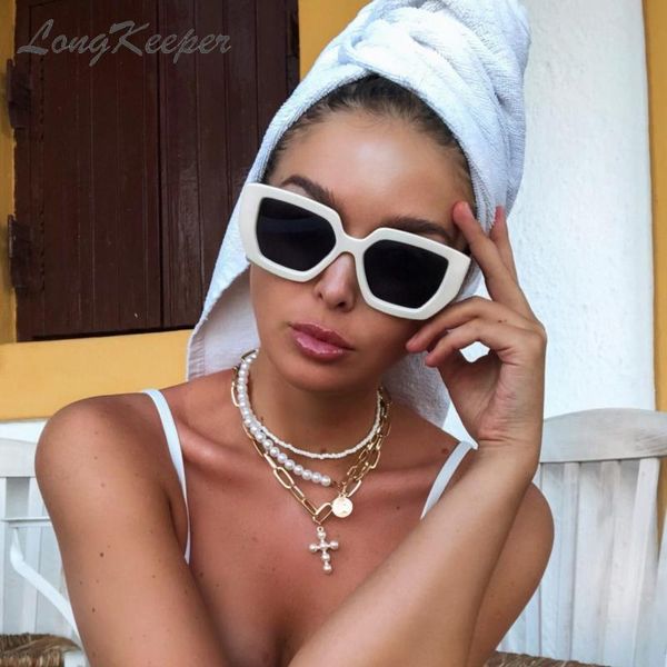 sunglasses vintage square women men fashion design irregular eyeglasses retro polygon sun glasses, White;black
sunglasses vintage square women men fashion design irregular eyeglasses retro polygon sun glasses, White;black