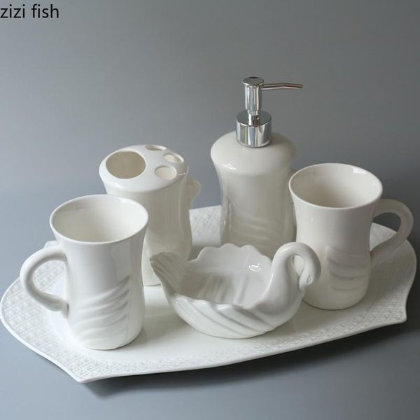 bath accessory set white ceramic bathroom 5 piece storage tray supplies wash lotion bottle soap dish mouth cup toothbrush holder
bath accessory set white ceramic bathroom 5 piece storage tray supplies wash lotion bottle soap dish mouth cup toothbrush holder