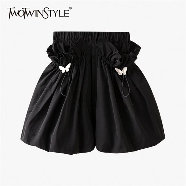 casual patchwork bowknot short for women elastic high waist drawstring loose shorts females summer fashion 210521, White;black
casual patchwork bowknot short for women elastic high waist drawstring loose shorts females summer fashion 210521, White;black