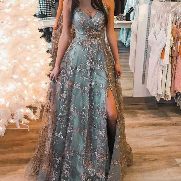 party dresses prom a line appliqued split lace evening gowns short sleeve big size for women, White;black
party dresses prom a line appliqued split lace evening gowns short sleeve big size for women, White;black