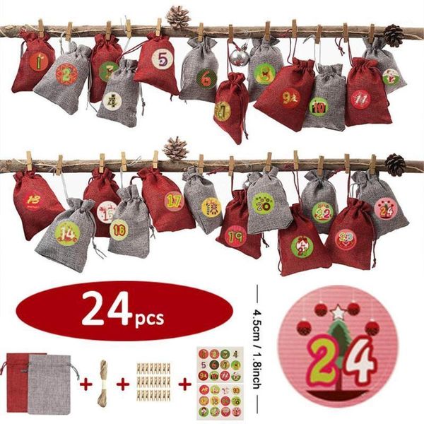 christmas decorations candy bag countdown calendar gift container children's canvas pouch tree decoration
christmas decorations candy bag countdown calendar gift container children's canvas pouch tree decoration
