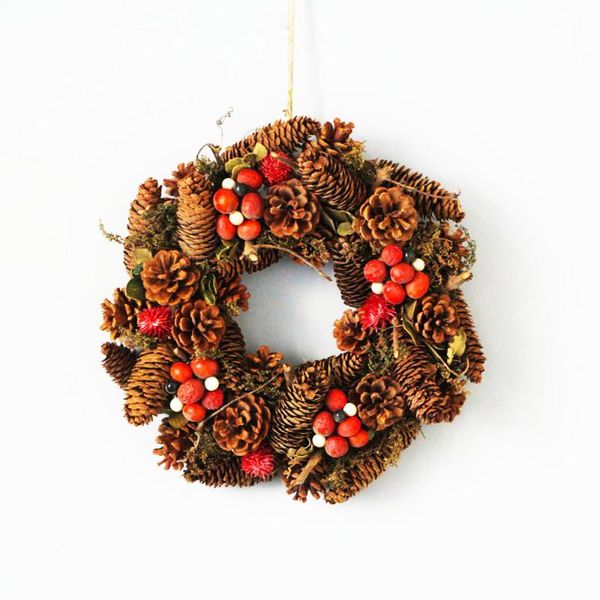 decorative flowers & wreaths year festival party wreath for door farmhouse christmas decoration ornament pinecones garland handcraft decor h
decorative flowers & wreaths year festival party wreath for door farmhouse christmas decoration ornament pinecones garland handcraft decor h