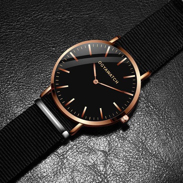 wristwatches ogy mens watches simple relogio masculino saati luxury sports quartz-watch leather strap nylon men wristwatch reloj hombre, Slivery;brown
wristwatches ogy mens watches simple relogio masculino saati luxury sports quartz-watch leather strap nylon men wristwatch reloj hombre, Slivery;brown