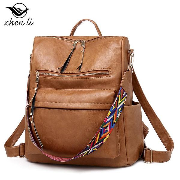 backpack the fashion trend ladies' backpacks one-shoulder woman's soft leather travel versatile casual ladies
backpack the fashion trend ladies' backpacks one-shoulder woman's soft leather travel versatile casual ladies