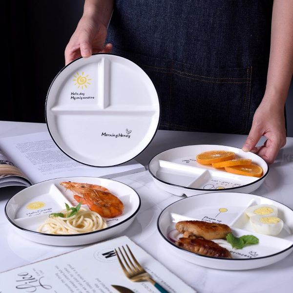 dishes & plates 8 inch one-person household breakfast tableware children weight loss quantitative three-divided dinner plate
dishes & plates 8 inch one-person household breakfast tableware children weight loss quantitative three-divided dinner plate