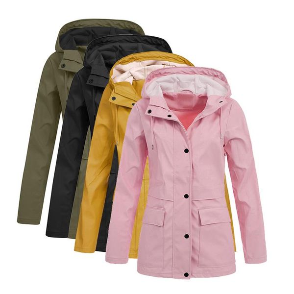 women's jackets 5xl plus size coats for women casual button pockets female windbreaker autumn winter and solid outwear, Black;brown
women's jackets 5xl plus size coats for women casual button pockets female windbreaker autumn winter and solid outwear, Black;brown