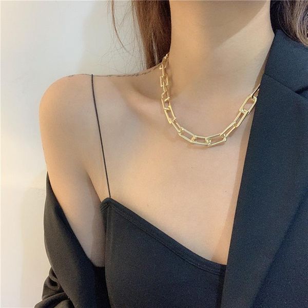 gothic big chain chokers necklaces for women punk jewelry female hiphop statement necklace vintage colliers bijoux 2021, Golden;silver
gothic big chain chokers necklaces for women punk jewelry female hiphop statement necklace vintage colliers bijoux 2021, Golden;silver