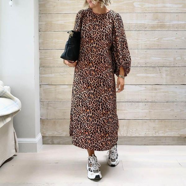 casual dresses vonda women spring autumn 3/4 sleeve leopard print long dress 2021 ladies holiday party vestido femme loose sundress robe, Black;gray
casual dresses vonda women spring autumn 3/4 sleeve leopard print long dress 2021 ladies holiday party vestido femme loose sundress robe, Black;gray