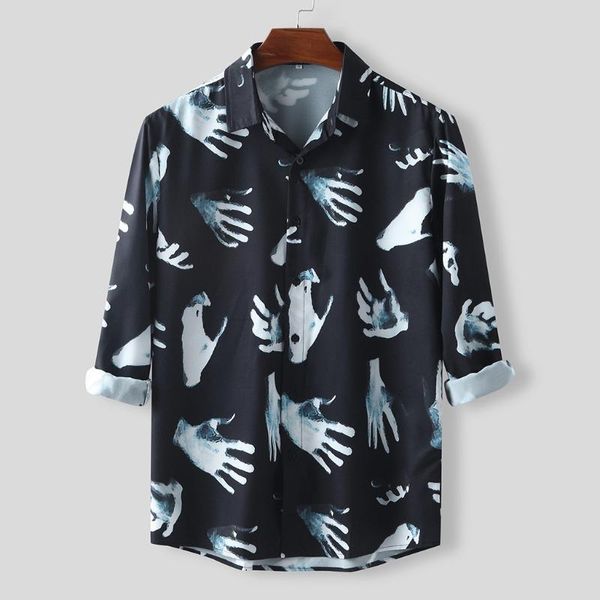 shirts mens ethnic style hawaiian printing camisas loose button long sleeve dress shirt lapel men clothing sep3 men's casual, White;black
shirts mens ethnic style hawaiian printing camisas loose button long sleeve dress shirt lapel men clothing sep3 men's casual, White;black