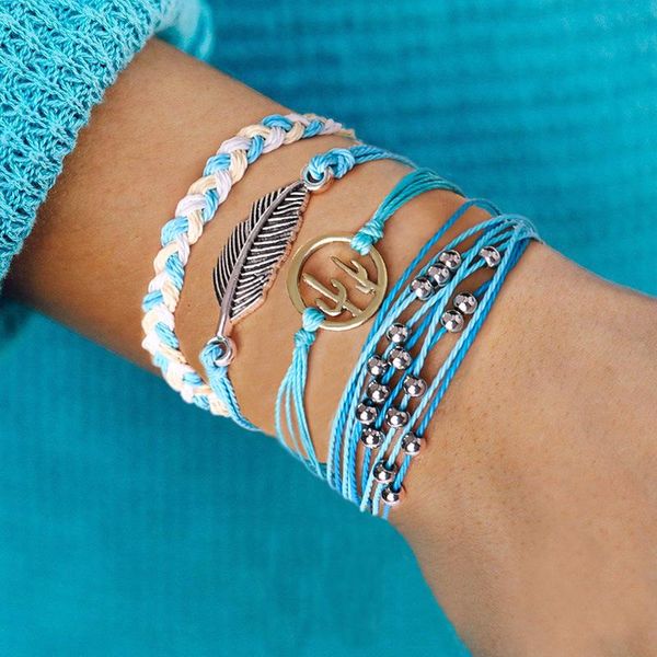 pcs/set metal feather pendant bracelets round beads for women 2021 fashion braided friendship gift bride accessories link, chain, Black
pcs/set metal feather pendant bracelets round beads for women 2021 fashion braided friendship gift bride accessories link, chain, Black