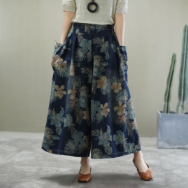 new spring chinese fashion ladies vintage printed jeans women floral denim trousers loose wide leg pants plus size 11845, Red
new spring chinese fashion ladies vintage printed jeans women floral denim trousers loose wide leg pants plus size 11845, Red