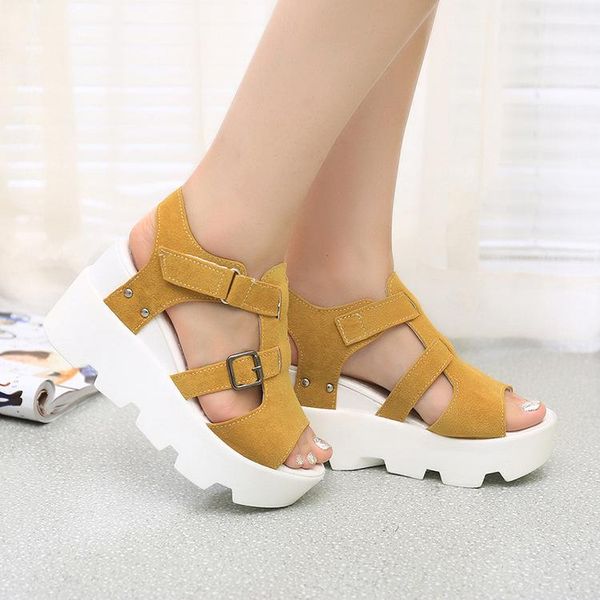 summer women thick bottom fish mouth shoes womens high heel wedges sandals platform muffin bottomstudent rome, Black
summer women thick bottom fish mouth shoes womens high heel wedges sandals platform muffin bottomstudent rome, Black