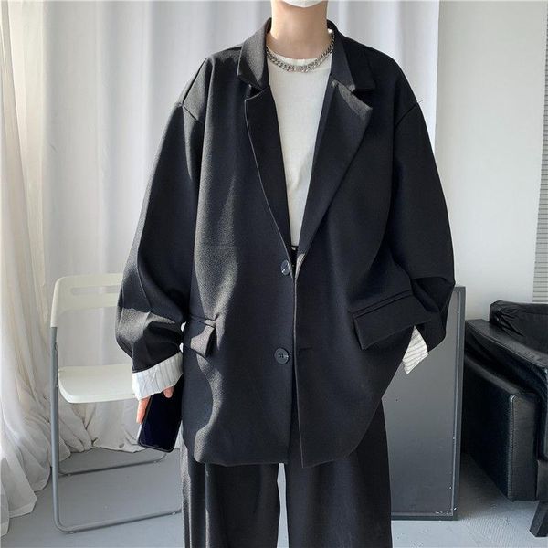men's suits & blazers 2021 casual loose western-style clothes black/silver color outerwear mid-length male trendy fashion suit jackets, White;black
men's suits & blazers 2021 casual loose western-style clothes black/silver color outerwear mid-length male trendy fashion suit jackets, White;black