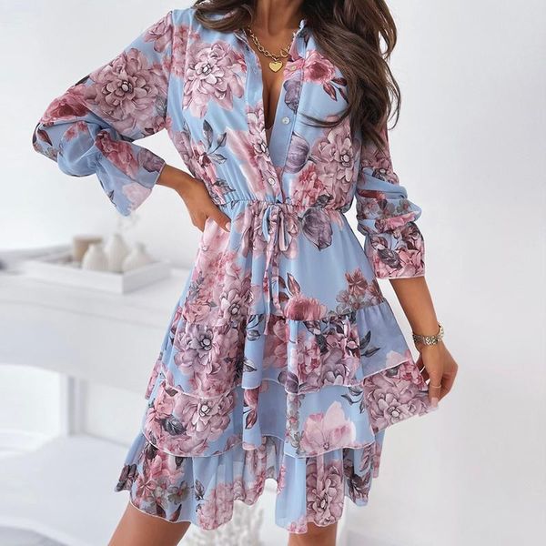 casual dresses women autumn flower print shirt dress 2021 single breasted cascading ruffle long sleeve office a line female party, Black;gray
casual dresses women autumn flower print shirt dress 2021 single breasted cascading ruffle long sleeve office a line female party, Black;gray