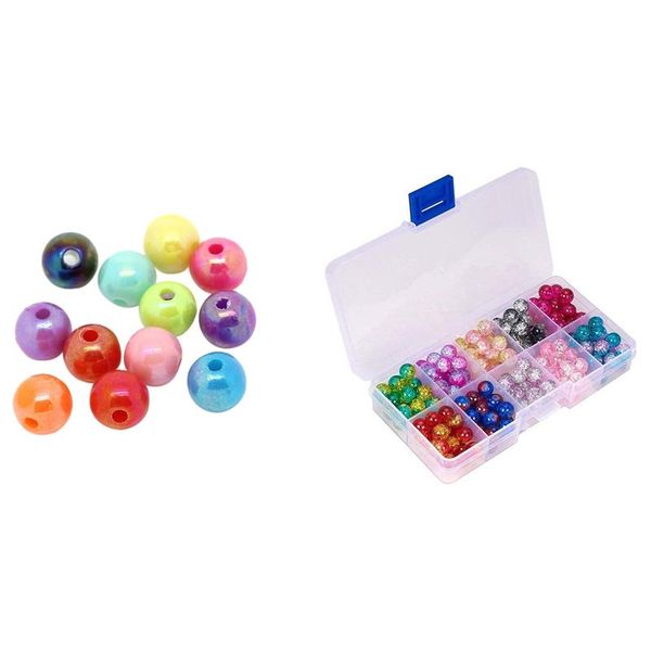 other 500pcs mixed ab color round acrylic spacer beads 6mm & 200x transparent cracked glazed glass
other 500pcs mixed ab color round acrylic spacer beads 6mm & 200x transparent cracked glazed glass