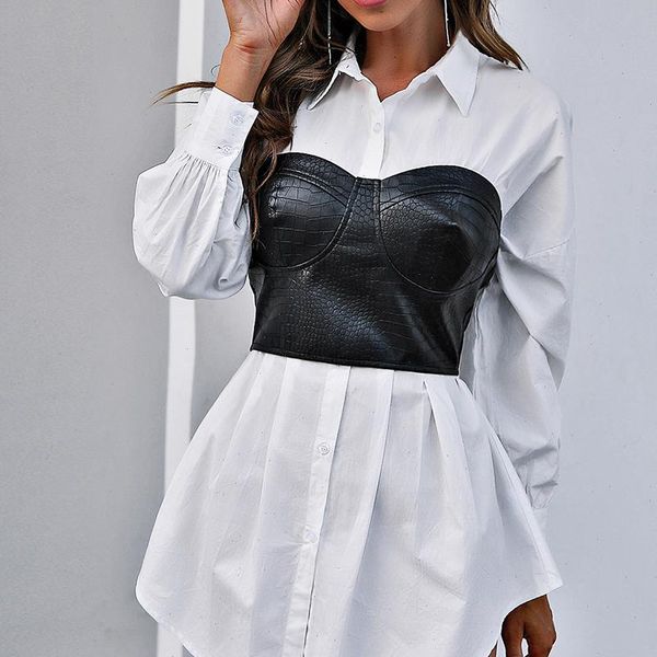 strapless korean women tanks crop vintage off shoulder black leather cropped tube streetwear, White
strapless korean women tanks crop vintage off shoulder black leather cropped tube streetwear, White