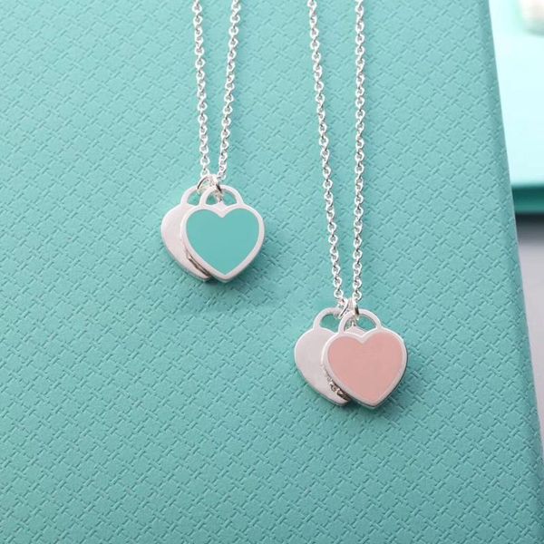 pendant necklaces aybs real925 necklace tif origina l1:1 logo enamel mini double heart luxury trend brand jewelry woman, Silver
pendant necklaces aybs real925 necklace tif origina l1:1 logo enamel mini double heart luxury trend brand jewelry woman, Silver