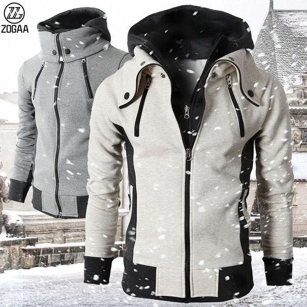 men's hoodies & sweatshirts zogaa spring and autumn men's fake two-piece sports cardigan casual slim sweater jacket, Black
men's hoodies & sweatshirts zogaa spring and autumn men's fake two-piece sports cardigan casual slim sweater jacket, Black
