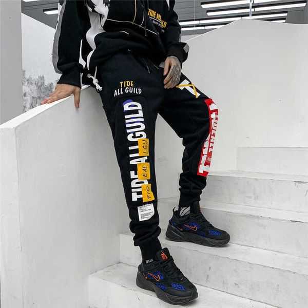 men's pants pant men streetwear letter printed elastic waist casual fashion cotton man hip hop joggers trousers sweat g5ng, Black
men's pants pant men streetwear letter printed elastic waist casual fashion cotton man hip hop joggers trousers sweat g5ng, Black