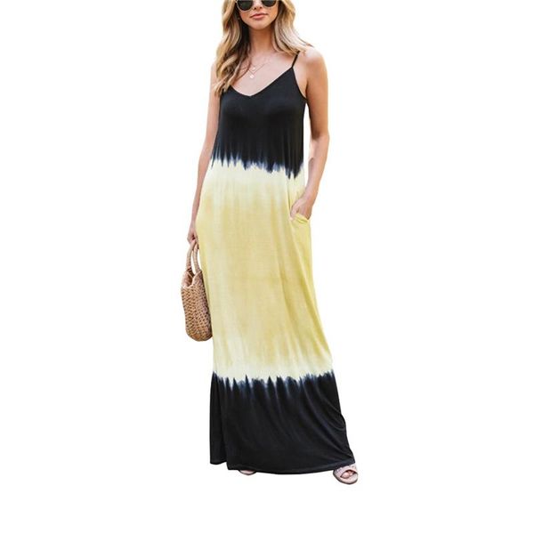 bohemain style dresses women's sleeveless sling dress casual loose gradient color sundress v-neck long beach clothing, Black;gray
bohemain style dresses women's sleeveless sling dress casual loose gradient color sundress v-neck long beach clothing, Black;gray