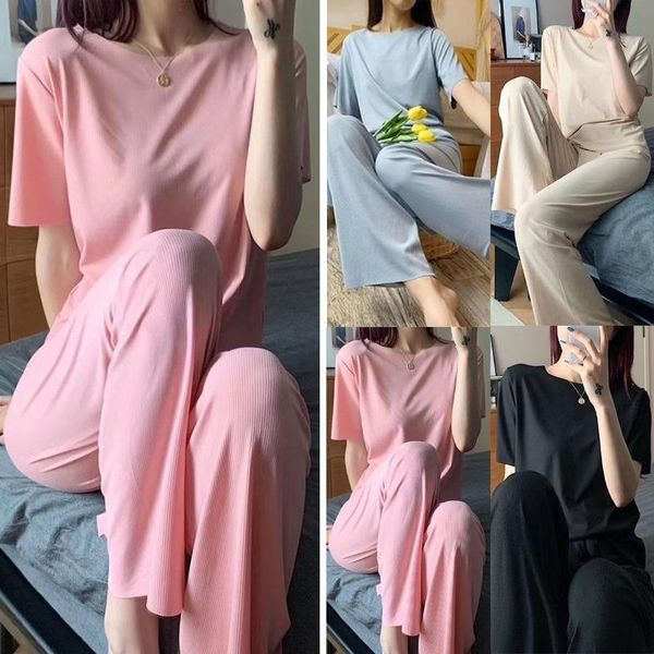 women's pants & capris women plain suit short sleeve t shirt trousers set cooling normal meeting wear high elasticity, Black;white
women's pants & capris women plain suit short sleeve t shirt trousers set cooling normal meeting wear high elasticity, Black;white