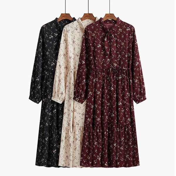 casual dresses women's floral printed dress spring autumn 2021 full sleeve high waist french retro long female vestidos plus size, Black;gray
casual dresses women's floral printed dress spring autumn 2021 full sleeve high waist french retro long female vestidos plus size, Black;gray