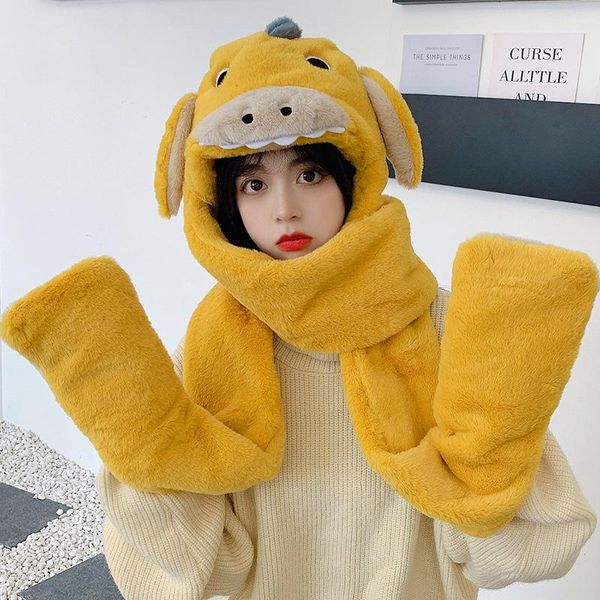 hats, scarves & gloves sets winter warm cartoon calf hat scarf one thickening plus velvet hedging ear protection plush cap wholesale, Blue;gray
hats, scarves & gloves sets winter warm cartoon calf hat scarf one thickening plus velvet hedging ear protection plush cap wholesale, Blue;gray
