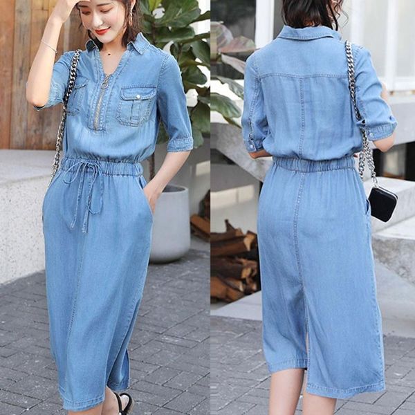 men's casual shirts women summer elegant denim dress festa long vintage party robe femme blue jeans vestidos#w3, White;black
men's casual shirts women summer elegant denim dress festa long vintage party robe femme blue jeans vestidos#w3, White;black