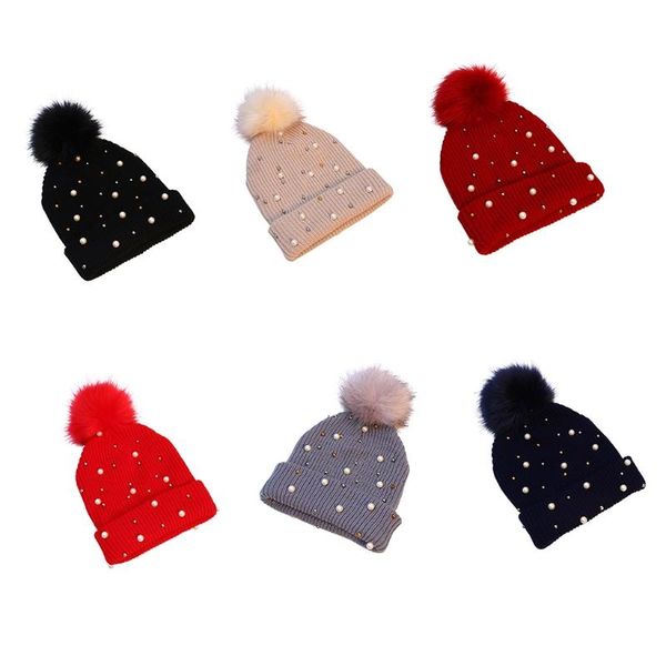 berets y166 winter pearl pompom woolen hat knitted beanie windproof for women girl, Blue;gray
berets y166 winter pearl pompom woolen hat knitted beanie windproof for women girl, Blue;gray